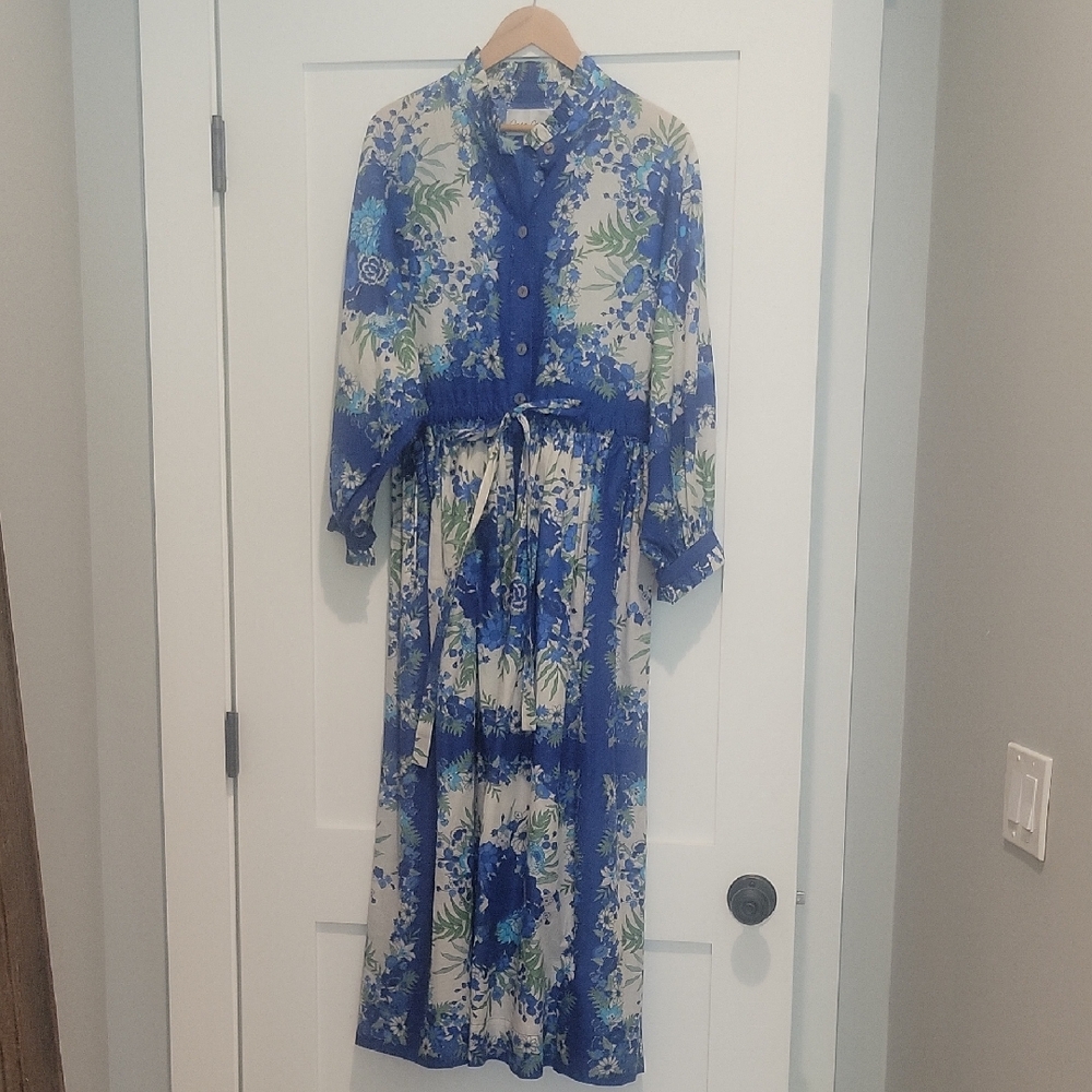 Cara Cara Blue and White Floral Dress
